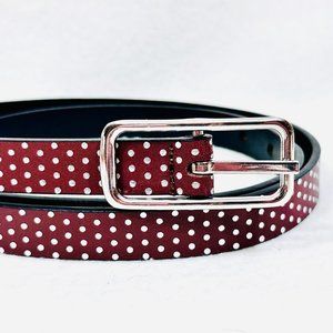 Vintage 1980's Levi's Brown Belt w/Metallic Silver Dots - Size 36